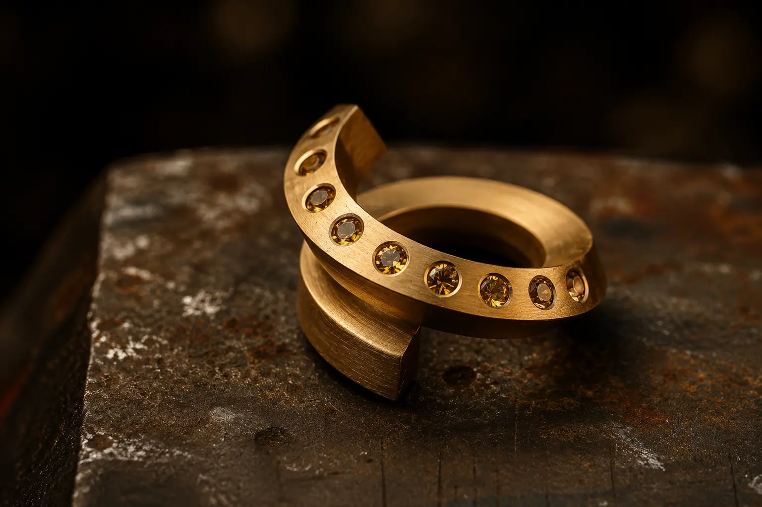 Handgefertigter Ring von Goldschmied Martin Brunner – Unikat aus dem Atelier Zeitzone 65 (Nr. 6)