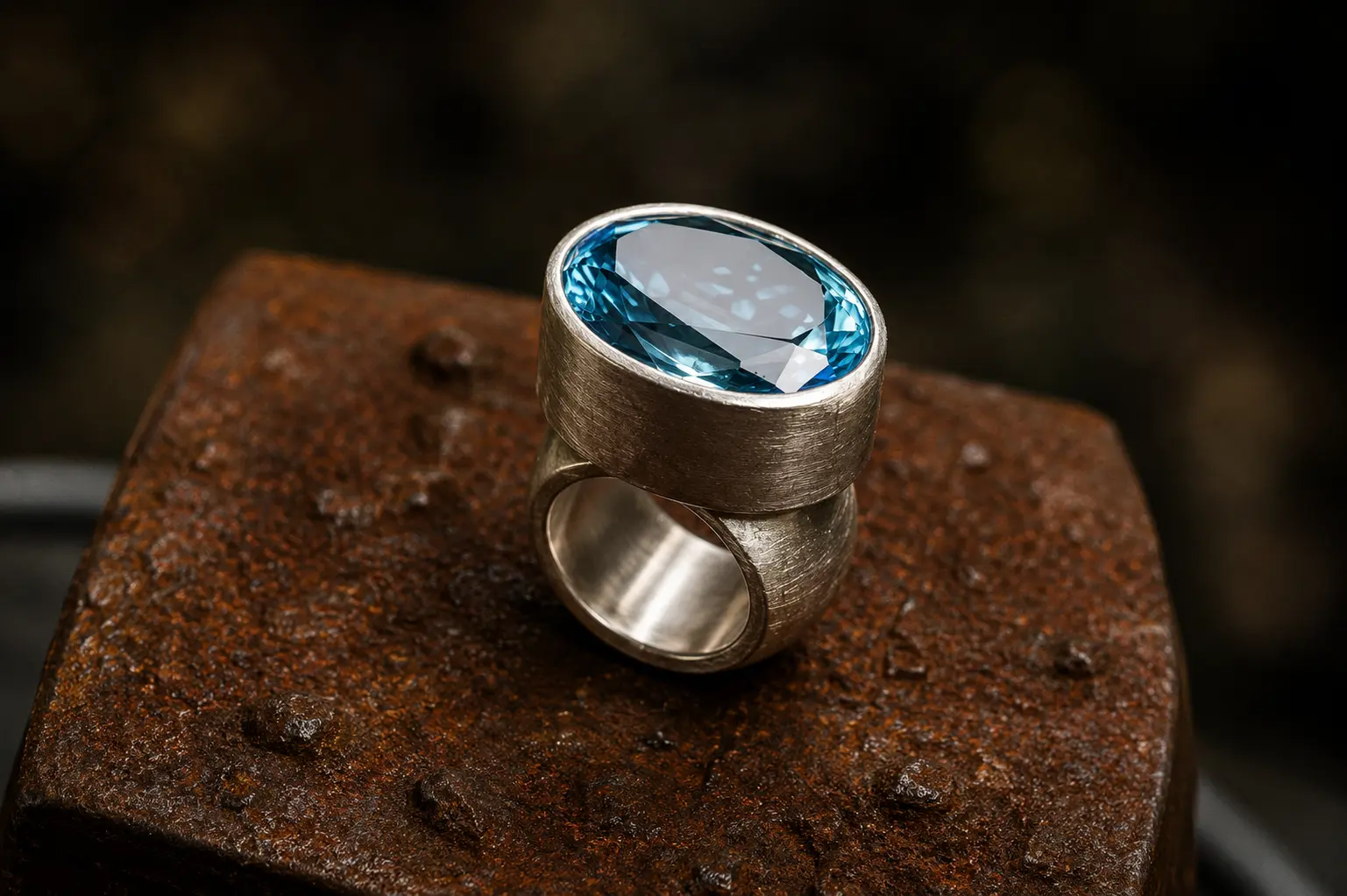 Handgefertigter Ring von Goldschmied Martin Brunner – Unikat aus dem Atelier Zeitzone 65 (Nr. 9)